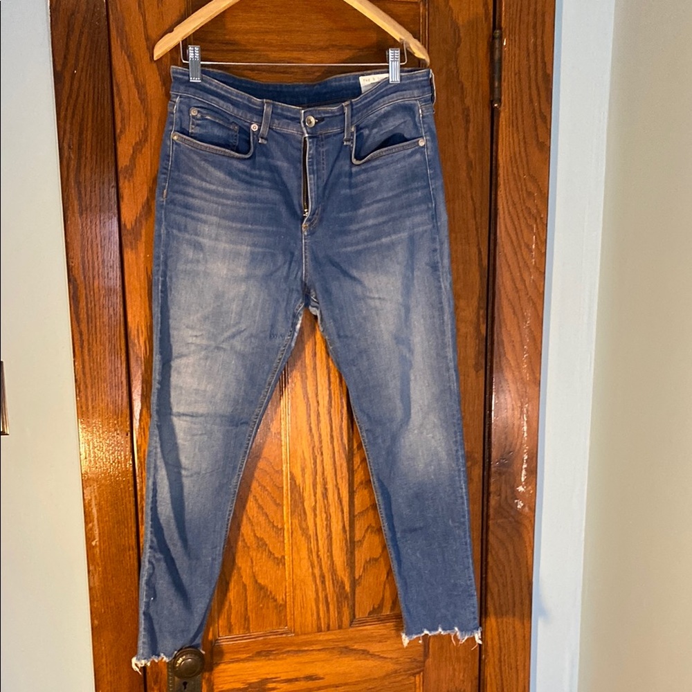 Blue Distressed Women's Jeans